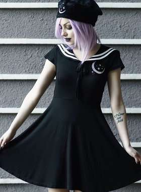 KILLSTAR暗黑哥特亚文化Amaya朋克摇滚二次元甜酷水手服连衣服