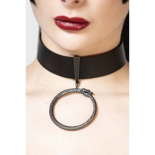 KILLSTAR暗黑哥特亚文化Desolate Snake朋克摇滚蛇圈重金属皮项圈