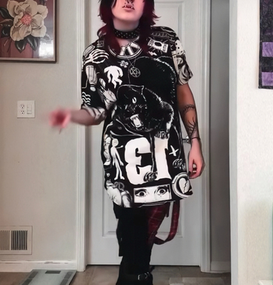 KREEPSVILLE666暗黑哥特怪诞T恤