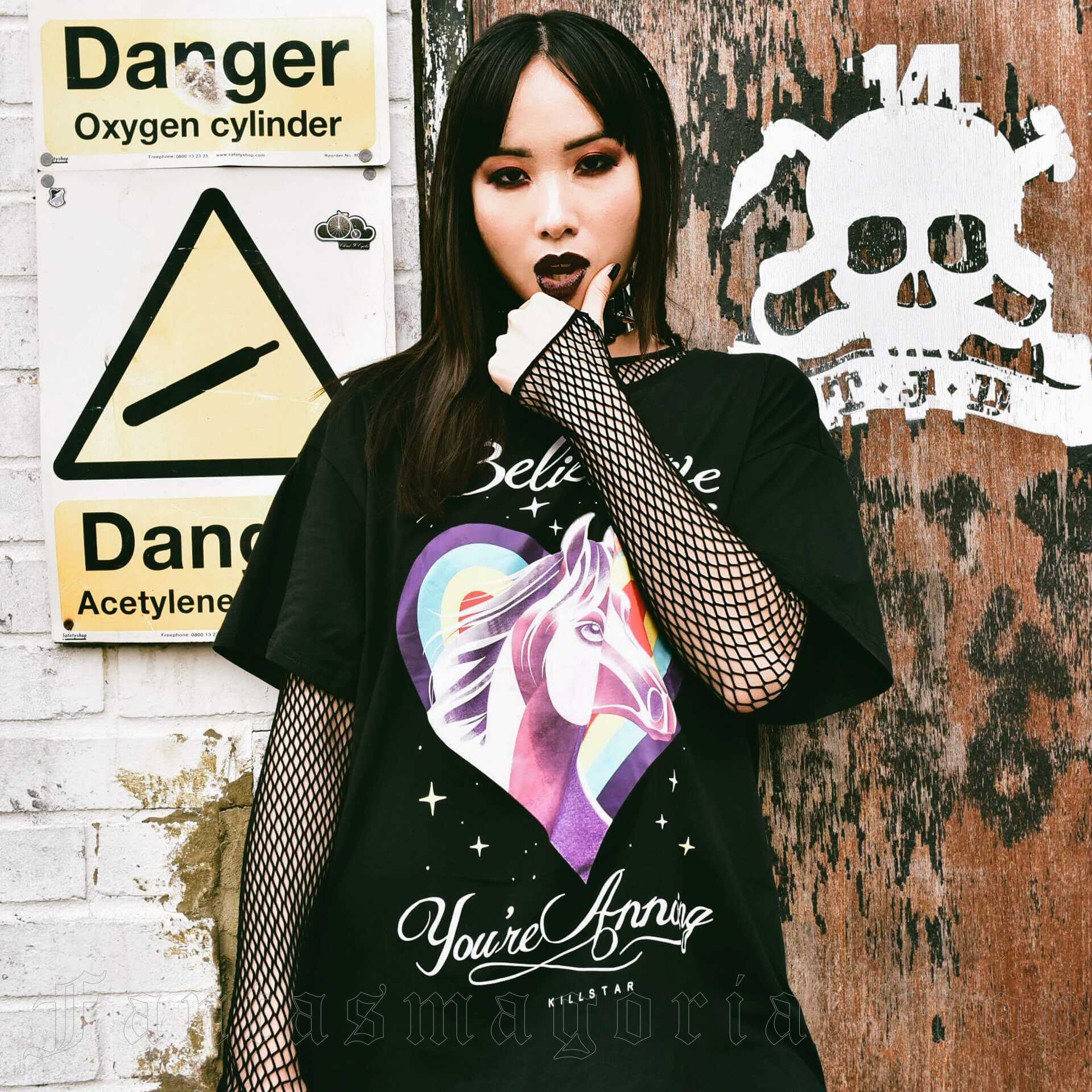 KILLSTAR暗黑哥特独角兽T恤朋克