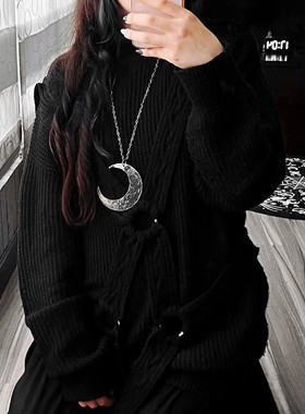 东欧哥特restyle复古月亮项链