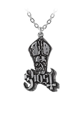 Alchemy GHOST PP522 暗黑朋克风摇滚金属骷髅GHOST符号项链