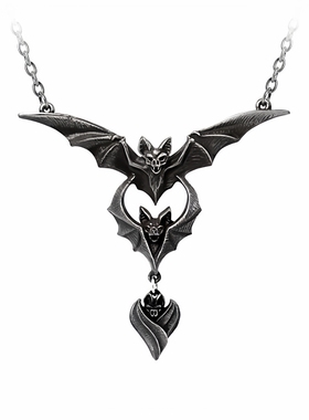 Alchemy Evil-Ution P1003 邪恶尤廷暗黑哥特风蝙蝠吊坠项链