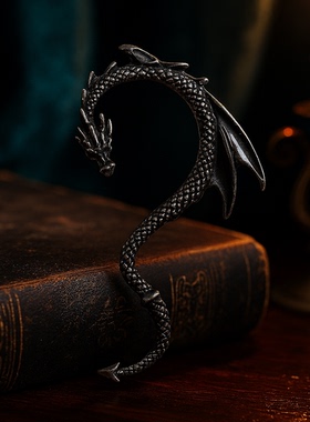 Alchemy暗黑哥特E274 The Dragon's Lure龙之诱惑哥特维京绕耳钉