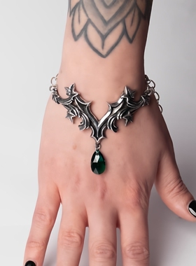 Alchemy Gothic A143 CHURCHYARD哥特风复古巴洛克式水晶吊坠手链