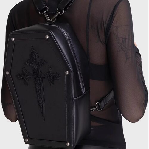 KILLSTAR暗黑哥特Nail In The Coffin十字架棺材大容量双肩背包