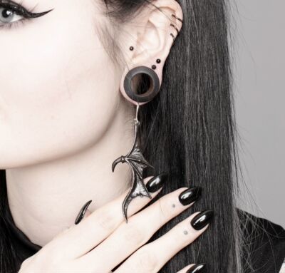 英国A牌吸血鬼蝙蝠翅膀哥特耳环