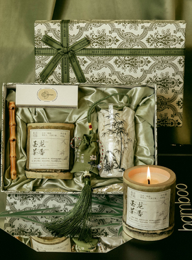 《东方竹韵》国风竹子元素香薰蜡烛礼盒商务礼品送生日礼物好寓意