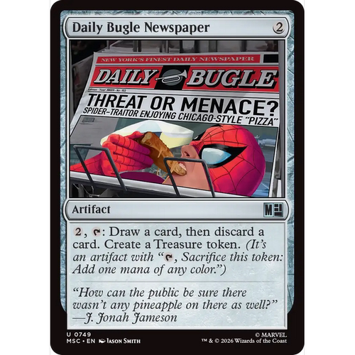 MSC 749 号角日报 Daily Bugle Newspaper 万智牌 速战 闪 U
