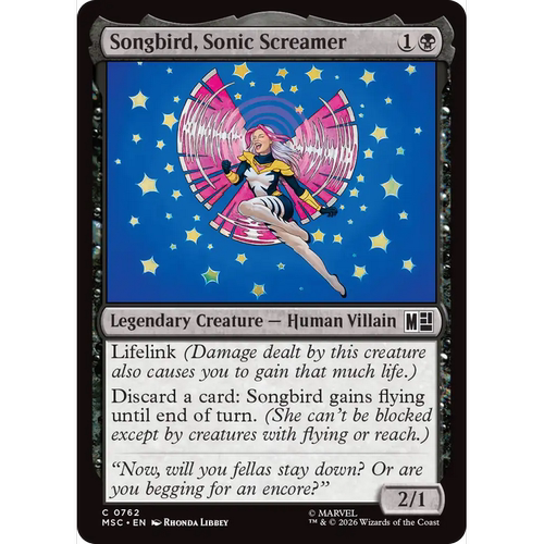 MSC 762 啸音客啼鸣鸟 Songbird,Sonic Screamer万智牌 速战 闪 C