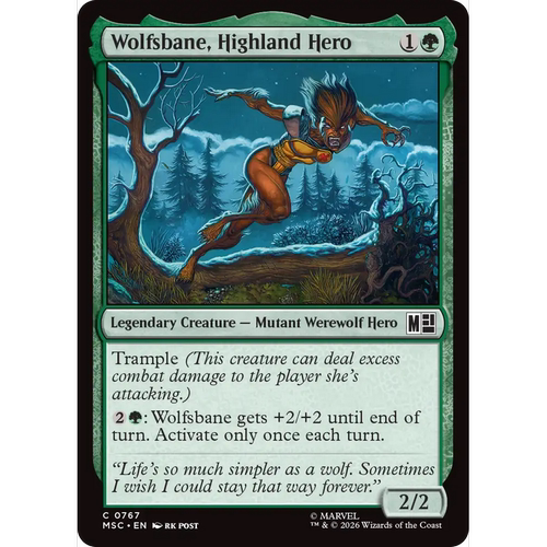 MSC 767 高地英雄狼毒 Wolfsbane,Highland Hero万智牌 速战 闪 C
