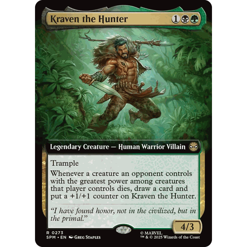 SPM 273 猎人克莱文 Kraven the Hunte  万智牌 闪 R 扩画