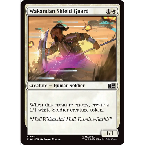 MSC 613 瓦坎达盾卫 Wakandan Shield Guard 万智牌 速战 闪 C