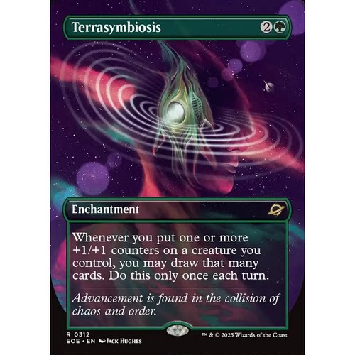 万智牌 EOE 312 地貌共生 Terrasymbiosis R 闪 异画
