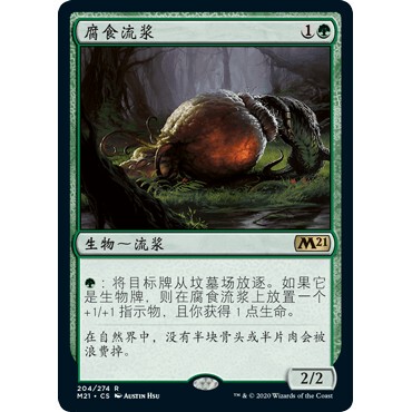 M21 204 腐食流浆 Scavenging Ooze 万智牌 闪 R
