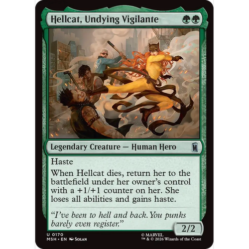 MSH 170 无休义士地狱猫 Hellcat,Undying Vigilante 万智牌 闪 U
