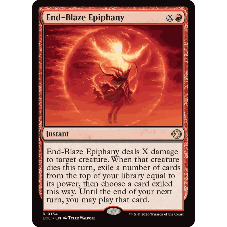 ECL 134 终焰顿悟 End-Blaze Epiphany  万智牌 闪 R