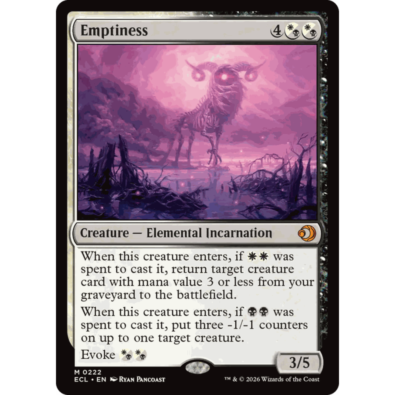 ECL 222 空虚 Emptiness  万智牌 闪 M