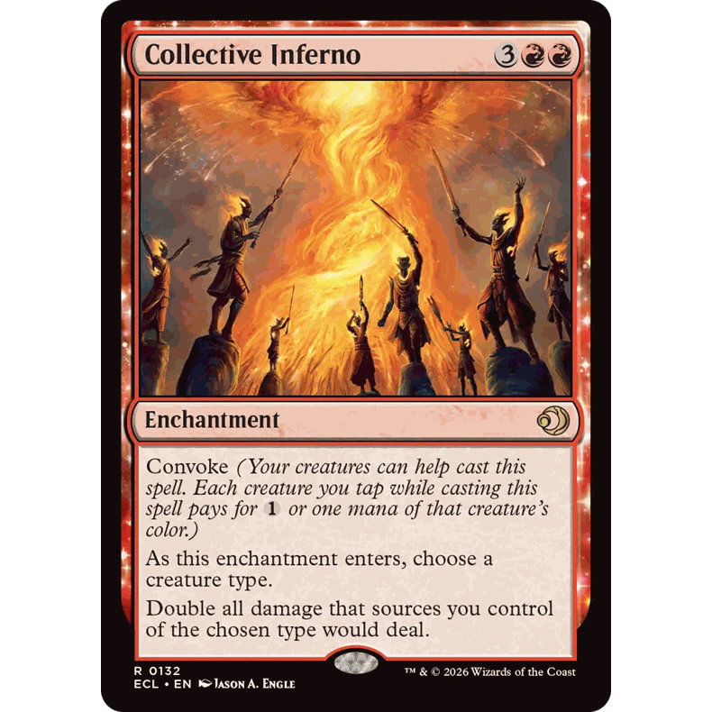 ECL 132 集力狱火 Collective Inferno  万智牌 闪 R