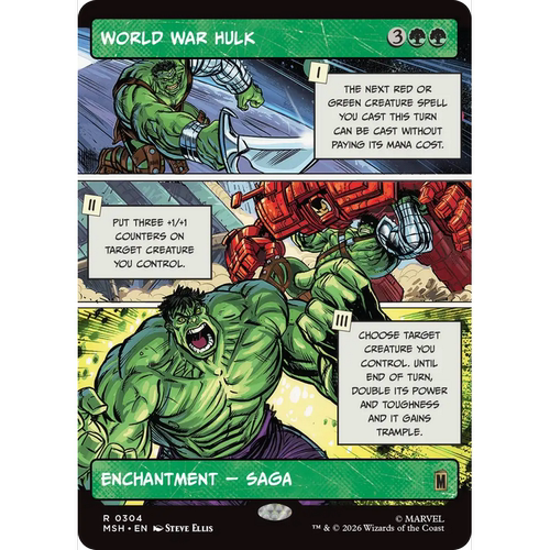 MSH 304 浩克世界大战 World War Hulk 万智牌 闪 漫画 R
