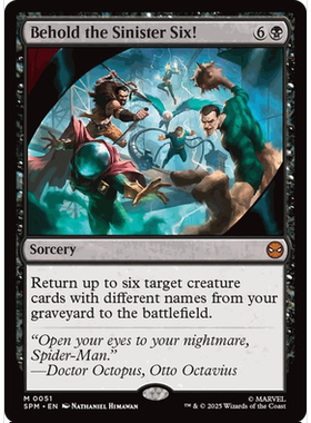 SPM 51 邪恶六人组登场！ Behold the Sinister Six! 万智牌 闪 M