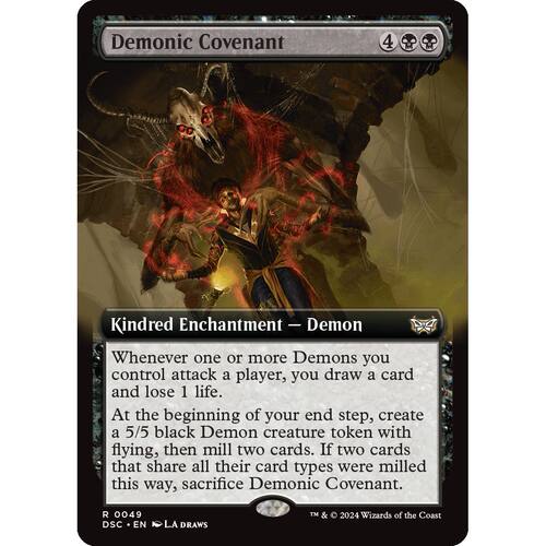 DSC 49 恶魔盟约 Demonic Covenant 万智牌 闪 R 扩画