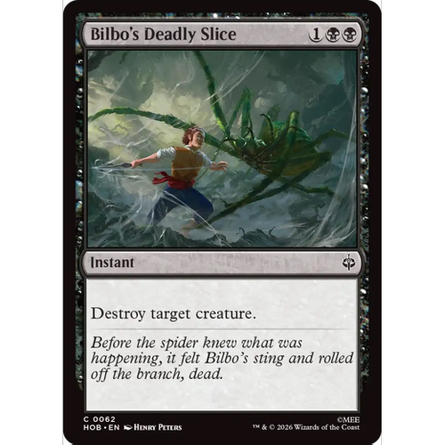 HOB 62 比尔博的致命削斩 Bilbo's Deadly Slice 万智牌 闪 C