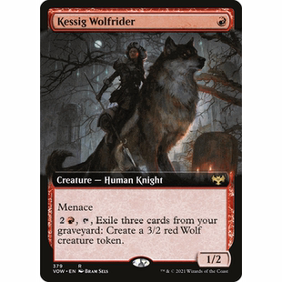 VOW 379 凯锡革狼骑兵 Kessig Wolfrider 万智牌 闪 R 扩画