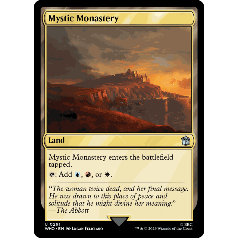 WHO 291/882 神秘寺院 Mystic Monastery 万智牌 U 潮涌闪