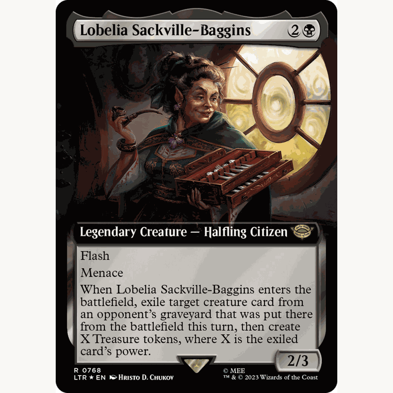 【聚点】万智牌 LTR  扩画 洛比莉亚·萨克维尔巴金斯 R 闪