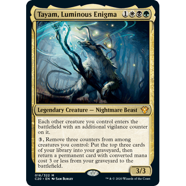 C20 16 灿光谜兽塔亚姆 Tayam, Luminous Enigma 万智牌 闪 M