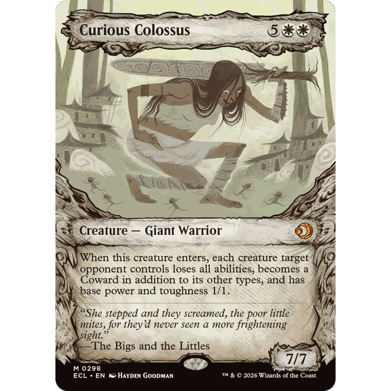 ECL 298 好奇巨人 Curious Colossus 万智牌 异画 闪 M