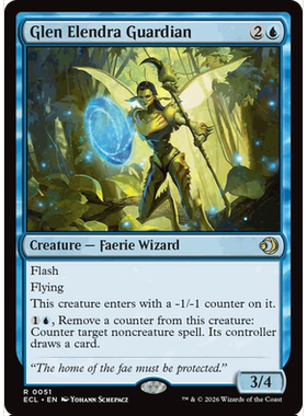 ECL 51 艾蓝卓幽谷守护者 Glen Elendra Guardian  万智牌 闪 R