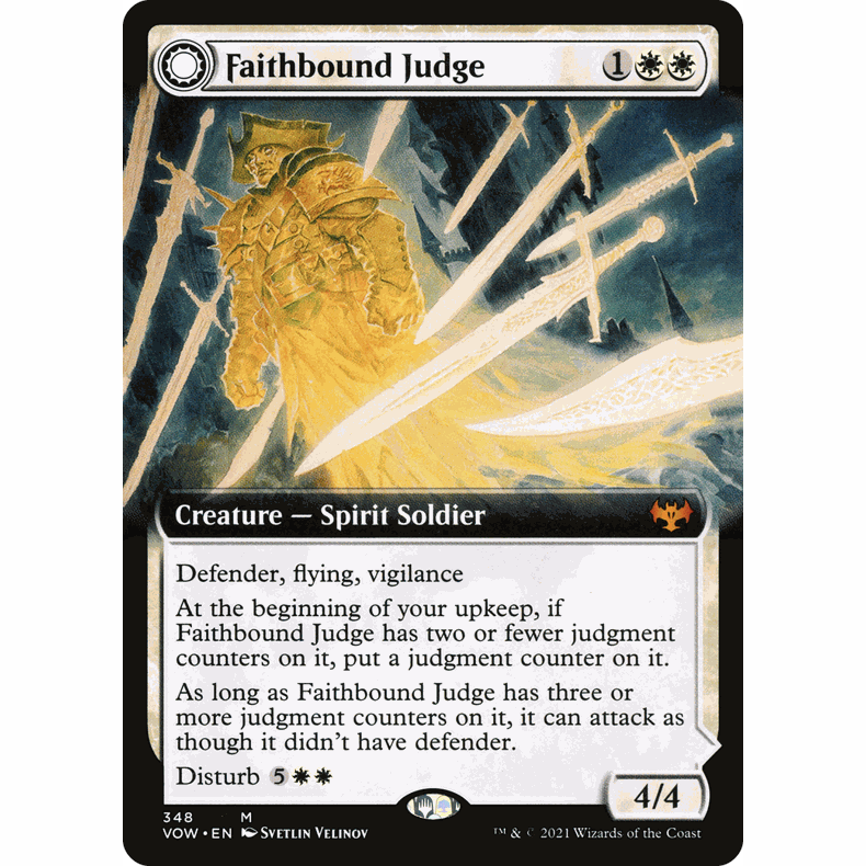 VOW 348 忠信判官 Faithbound Judge 万智牌 闪 M 扩画