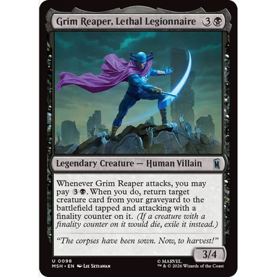 MSH 98 致命军团长镰刀死神 Grim Reaper 万智牌 闪 U