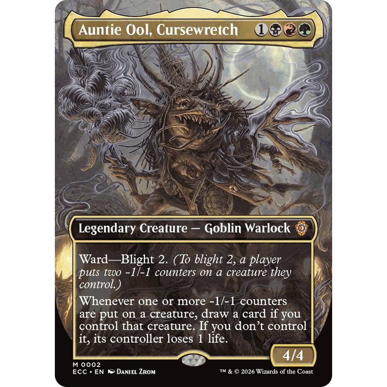 ECC 3 劣咒婆巫儿大婶 Auntie Ool, Cursewretch万智牌 闪 M 异画