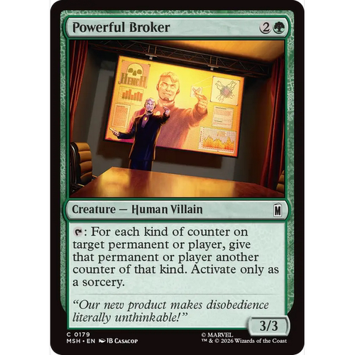 MSH 179 强大掮客 Powerful Broker 万智牌 闪 C