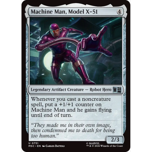 MSC 751 机器侠X-51 Machine Man, Model X-51 万智牌 速战 闪 U