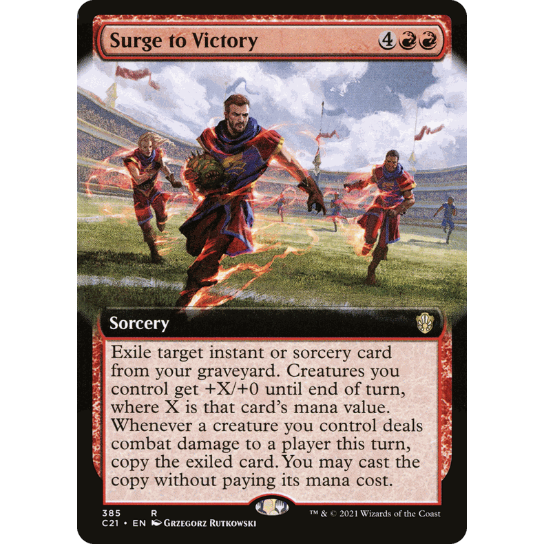C21 385 冲向胜利 Surge to Victory 万智牌 闪 R 扩画