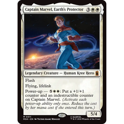 MSH 11 地球保护者惊奇队长 Captain Marvel  万智牌 闪 M