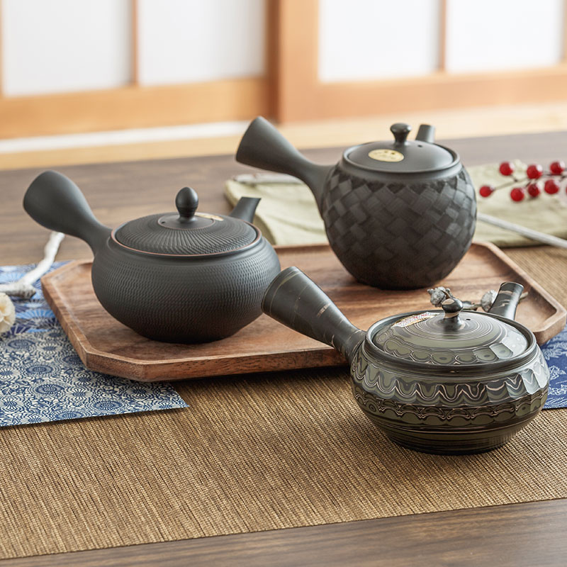 常滑烧日本进口茶具侧把壶