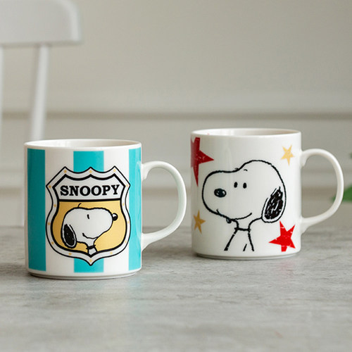 snoopy官方正品大容量陶瓷水杯