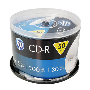 HP/惠普 CD-R 700M cd刻录盘 空白光盘50片桶装 原装正品VCD包邮