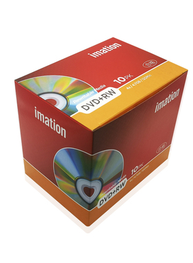 怡敏信Imation台产DVDRW可擦写空白光盘4.7g单片装刻录盘重复使用