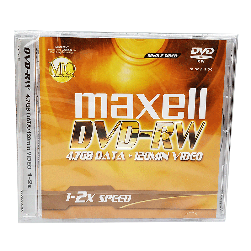 麦克赛尔Maxell 万胜DVD+RW 可擦写单片厚盒装 4.7G 光盘刻录盘