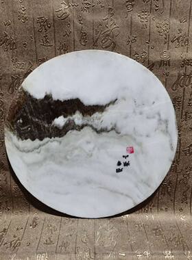 云南大理天然石山水画 家庭红木家具装饰定制尺寸18567285516