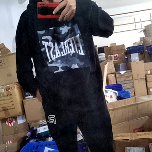 百搭抓绒卫衣连帽套头衫 清仓捡漏 型男女款 oversize宽松版 H44 大码