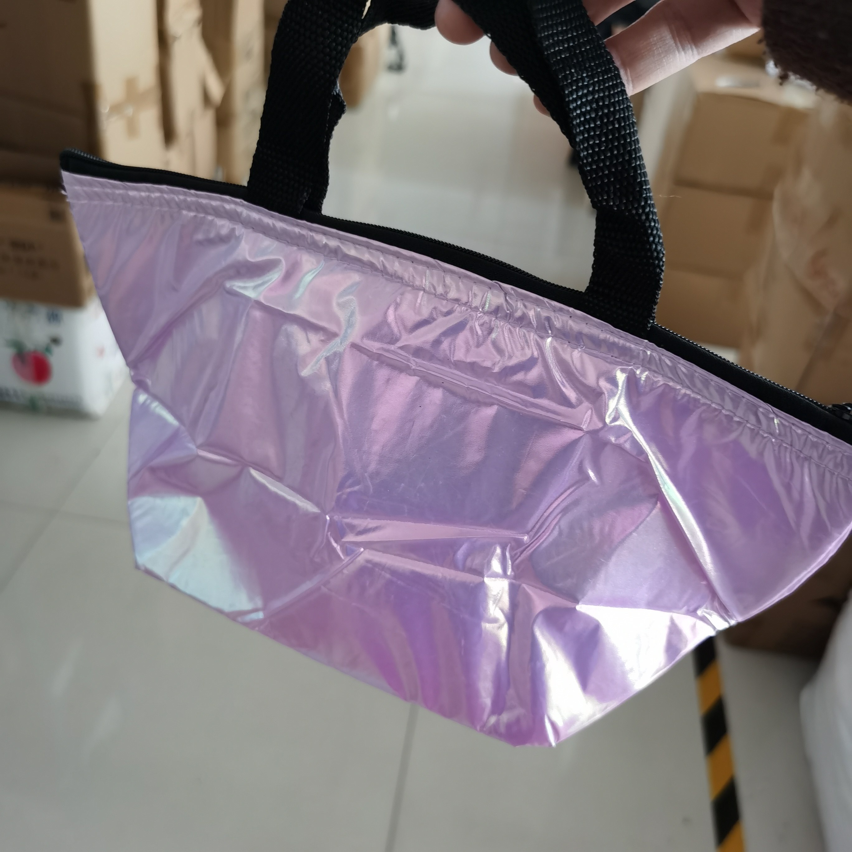 紫色手提保温袋保温包早餐午餐小包袋R42,收纳整理,保温包,淘宝优惠券,粉丝福利购,淘宝优惠卷
