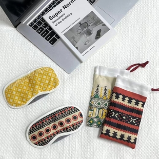 波西米亚风睡眠眼罩遮光养神缓解眼部疲劳旅行眼罩K62