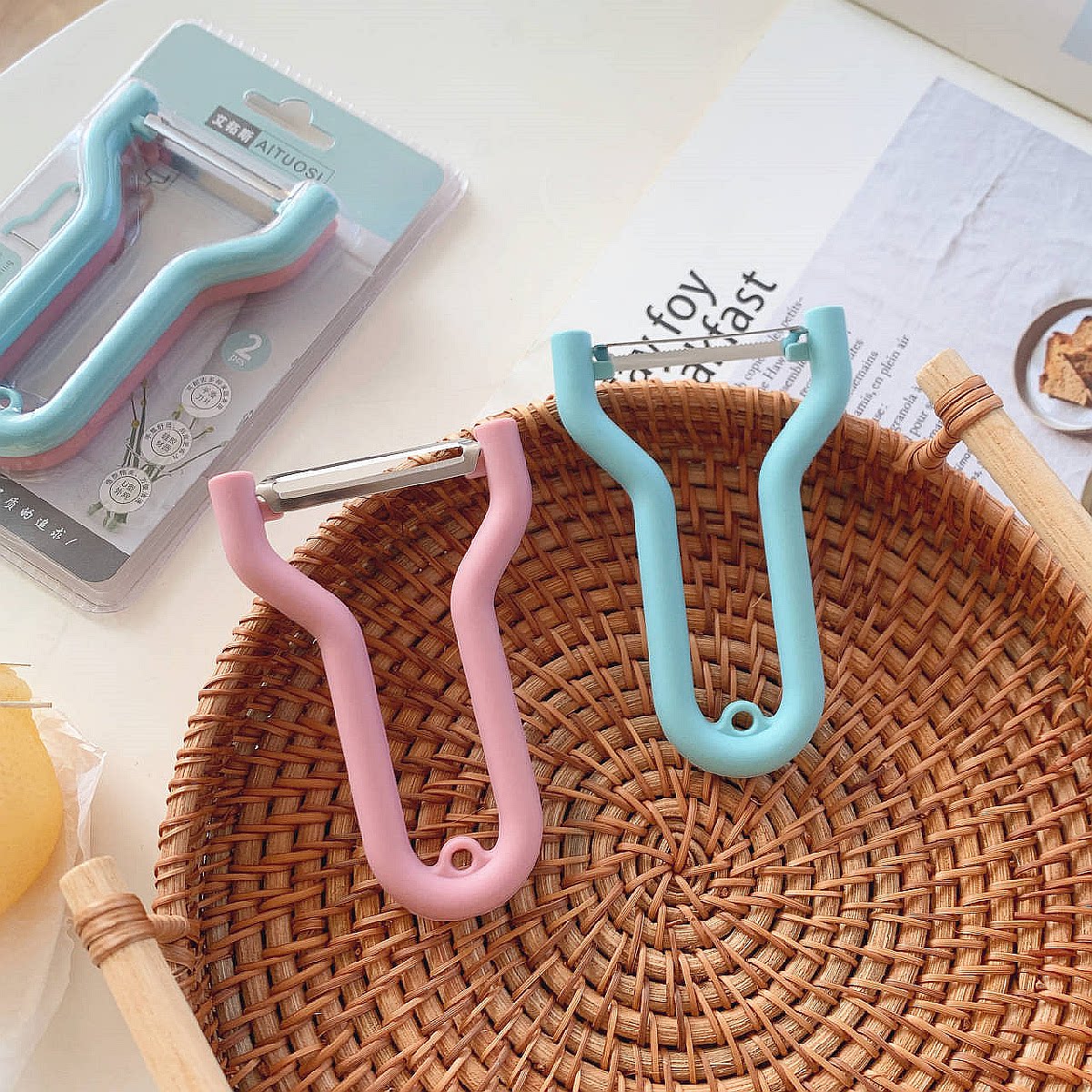 精致好用厨房家用水果削皮刀土豆去皮瓜果刨皮器2个装T50